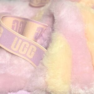 UGG women disco stripe platform slide slippers- Sz8